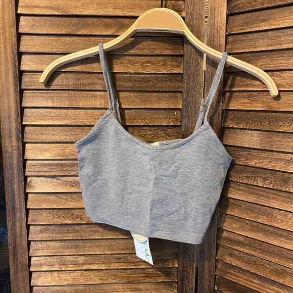 C'est Moi Crop Tankini Heather Silver - Picture 1 of 4
